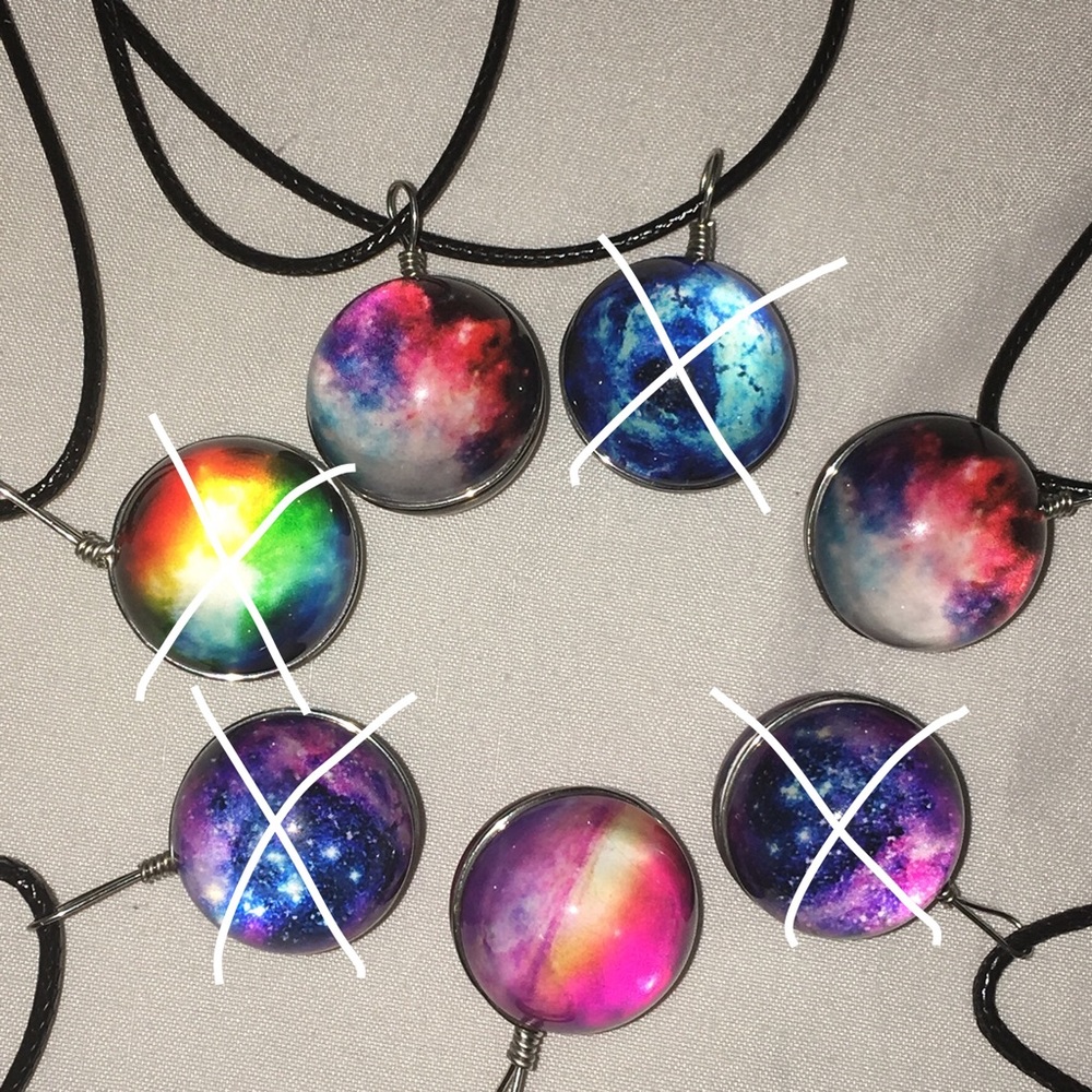 Galaxy pendant necklace